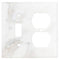 Calacatta Gold Marble  4 1/2 x 4 1/2 Switch Plate ROCKER - DUPLEX Wall Cover